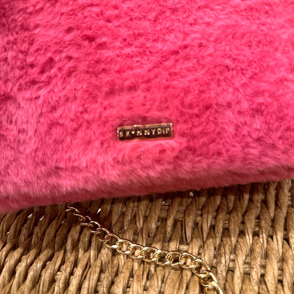 Barbie Mattel Skinny dip Fluff fluffy pink tote bag purse movie crossbody - Picture 4 of 12